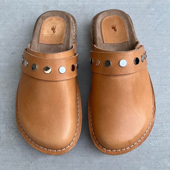 Polo Ralph Lauren Shoes - Ralph Lauren Studded Vachetta Leather Clog 👞